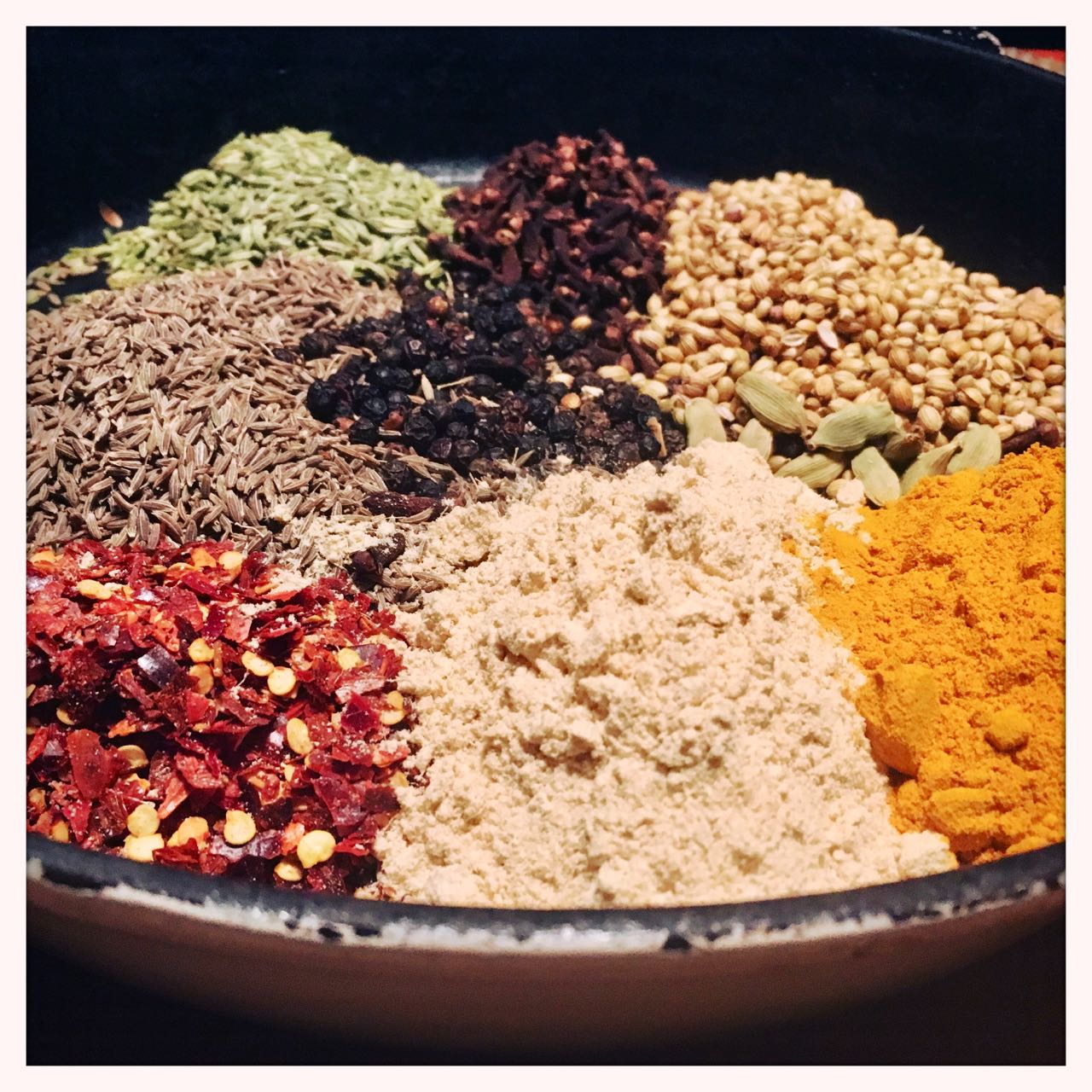 Preparing a Thai spice mix ready for some recipes